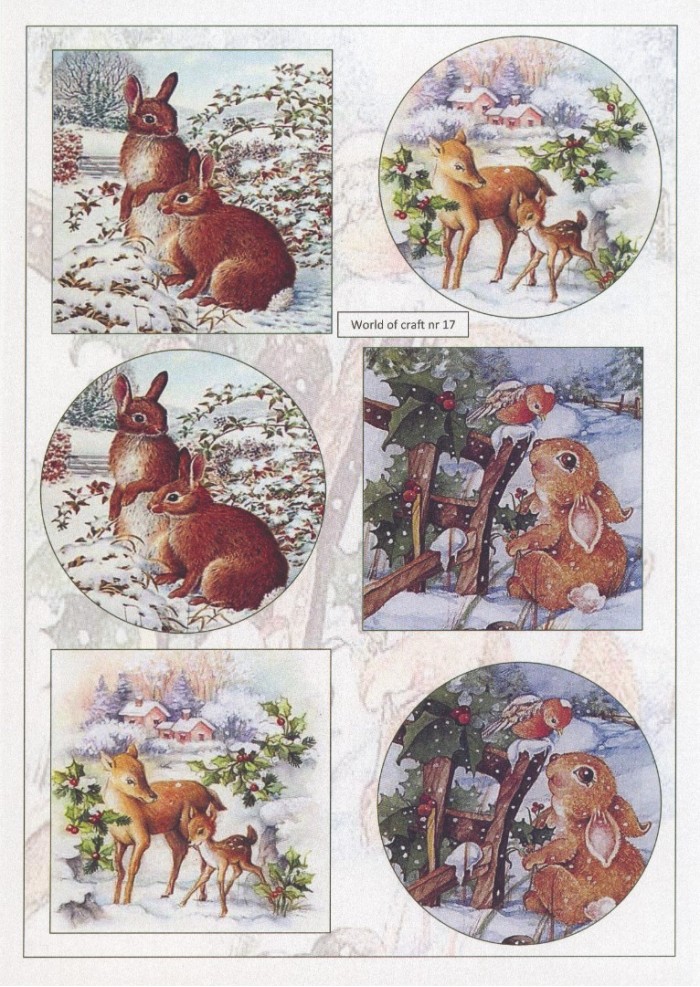 Cutting Sheet - WOC - nr 17 - Winter Forest Friends