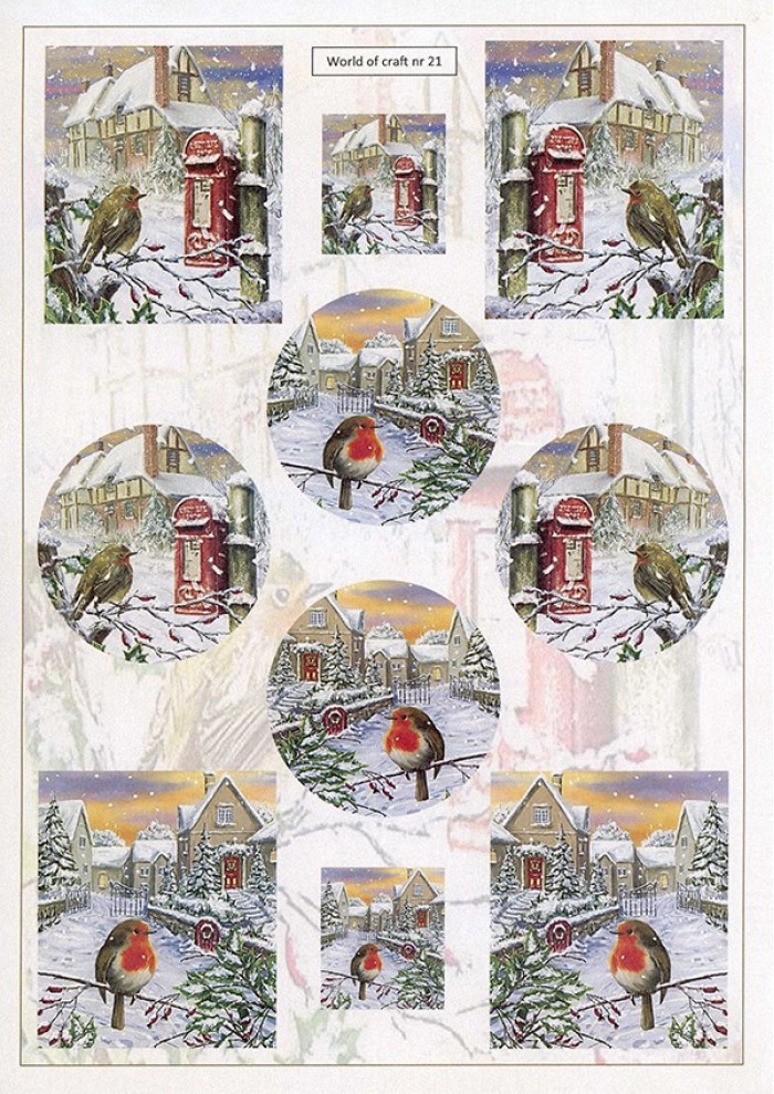 Cutting Sheet - WOC - nr 21 - Winter Post