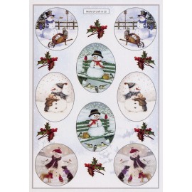 Cutting Sheet - WOC - nr 23 - Snowmen