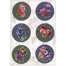 Cutting Sheet - WOC - nr 29 - Flowers and Butterflies