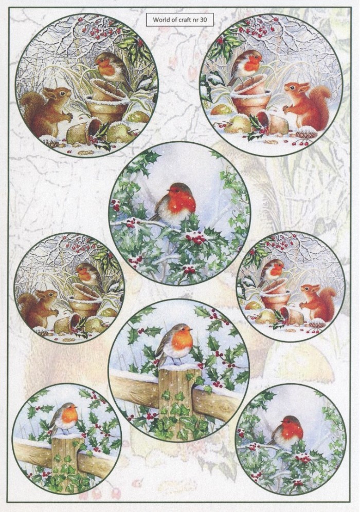 Cutting Sheet - WOC - nr 30 - Winter Animals