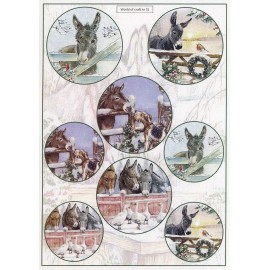 Cutting Sheet - WOC - nr 31 - Winter Donkey