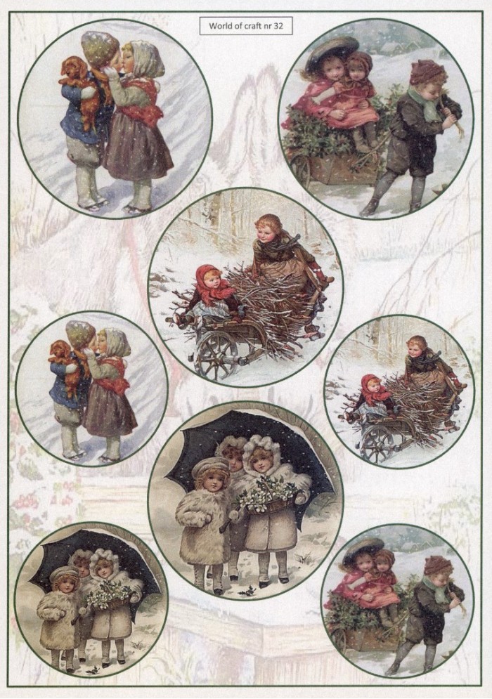 Cutting Sheet - WOC - nr 32 - Nostalgic Winter Moments