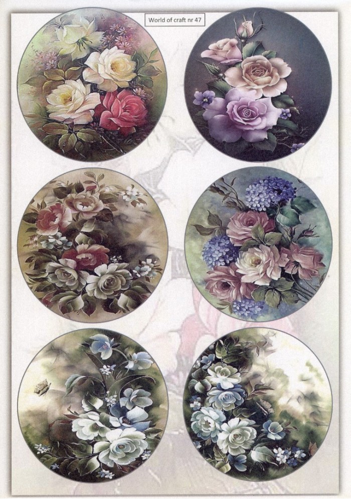 Cutting Sheet - WOC - nr 47 - Roses 2