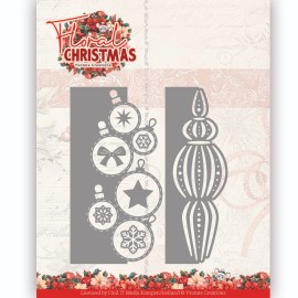 Dies - Yvonne Ceations - Floral Christmas- Bauble Borders