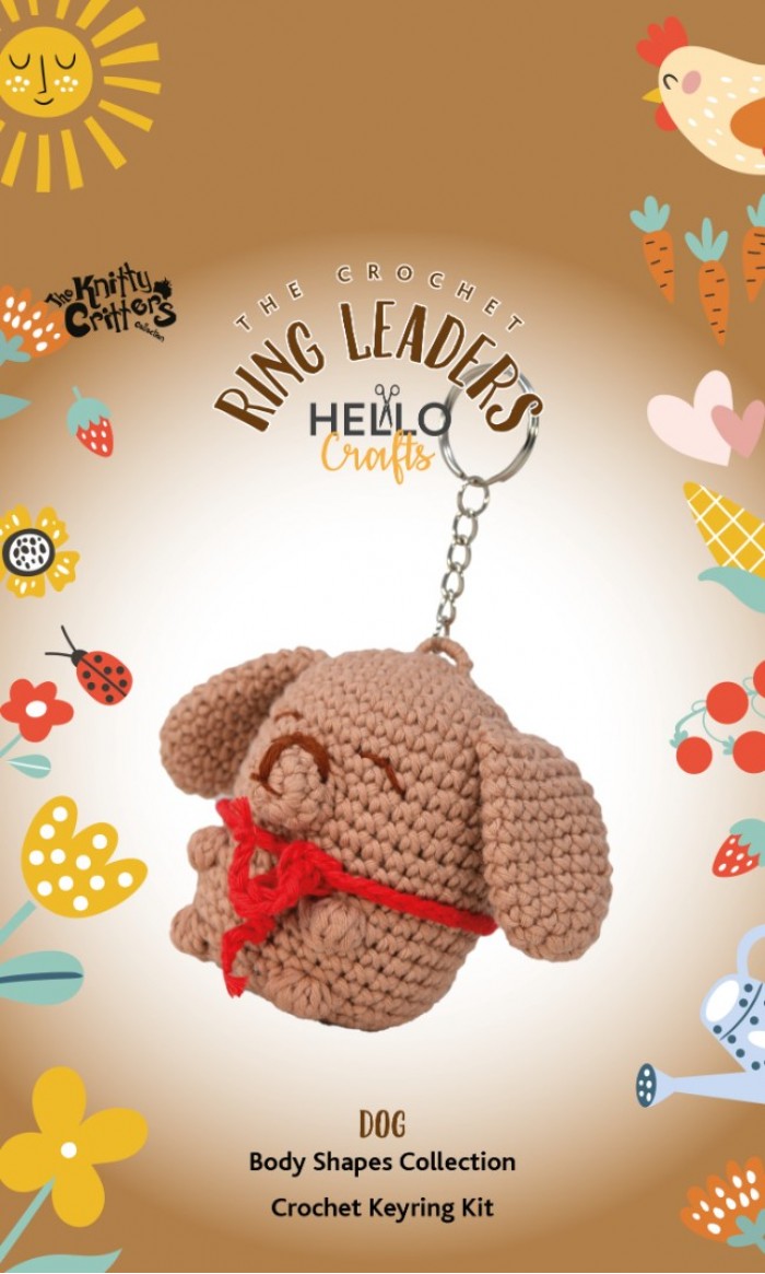 The Knitty Critters Keyring Dog