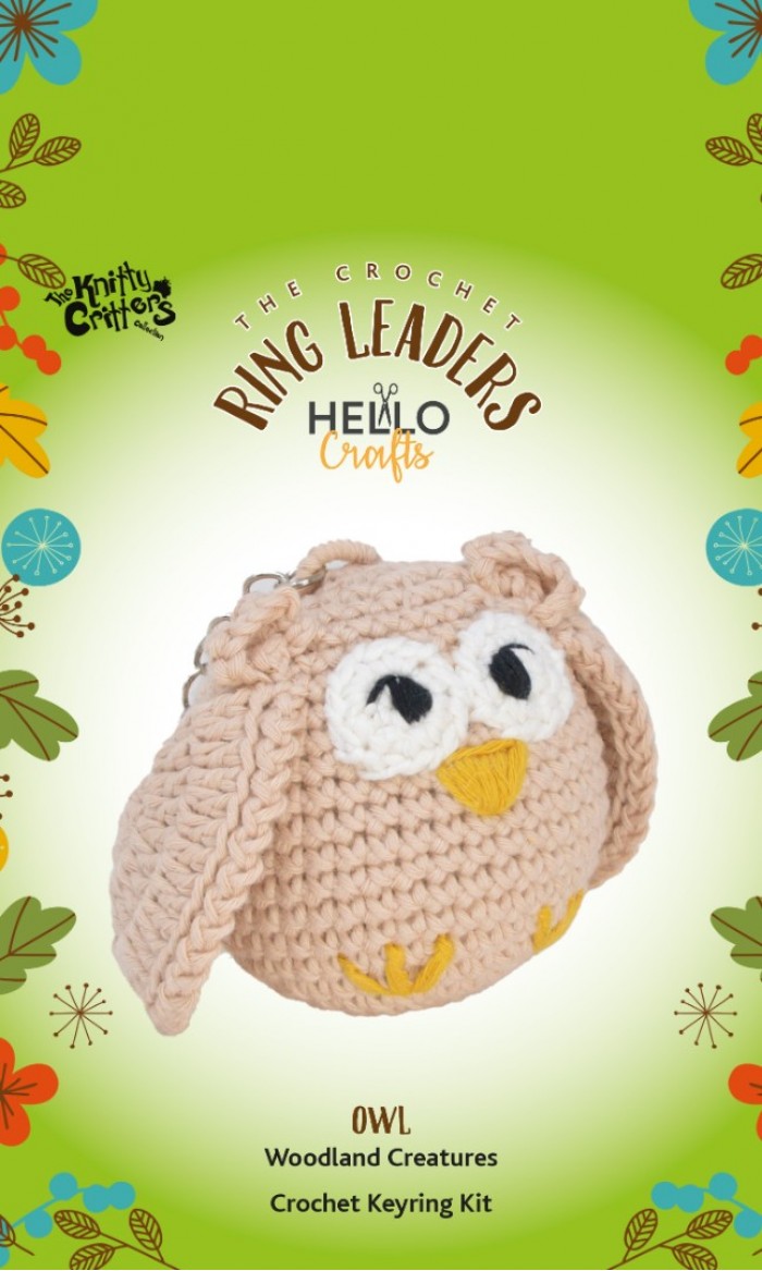 The Knitty Critters Keyring Owl