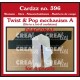 Cardzz stansen no. 396, Twist en Pop A Diagonaal voor 4 panelen
