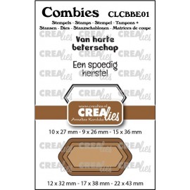 Combies Stempelsset Beterschap 01: 2 teksten + 1 tag/label