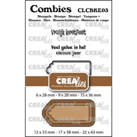 Combies Stempelsset Kerst 03: 2 teksten + 1 tag/label