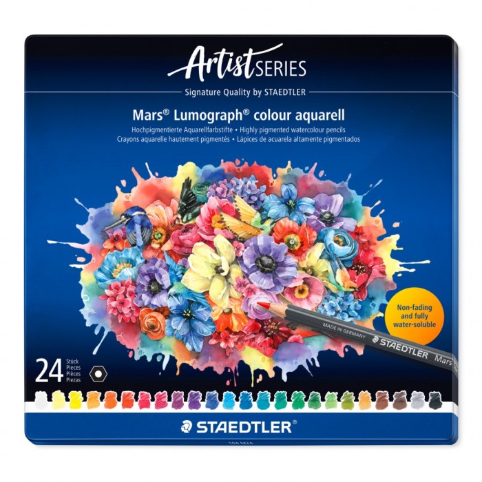 Mars Lumograph colour aquarell - set 24 kleuren