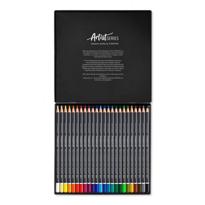 Mars Lumograph colour aquarell - set 24 kleuren