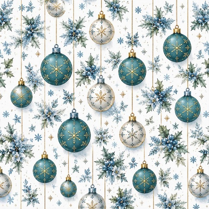 Paperpack - Berries Beauties - Blue Christmas 20 x 20 cm