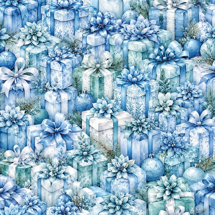 Paperpack - Berries Beauties - Blue Christmas 20 x 20 cm