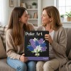 Poke Art Lavender Flower