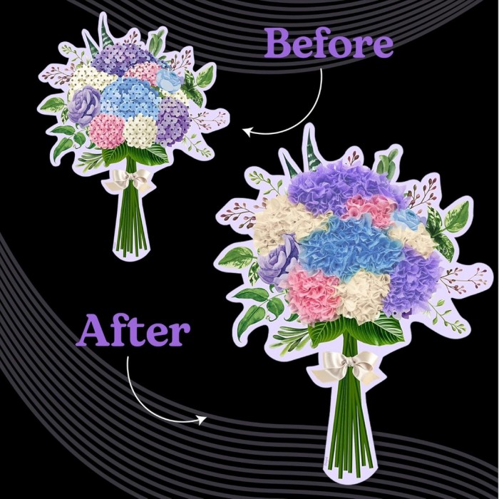 Poke Art Hydrangea Flower