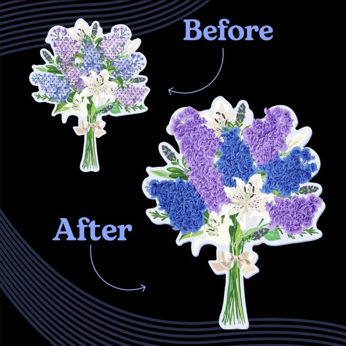 Poke Art Lavender Flower