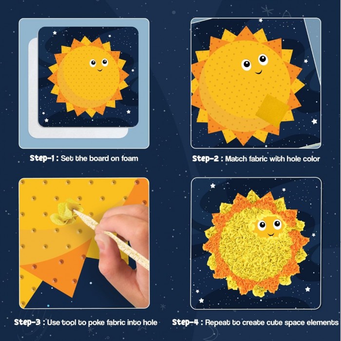 Kids Poke Poke Art - Space