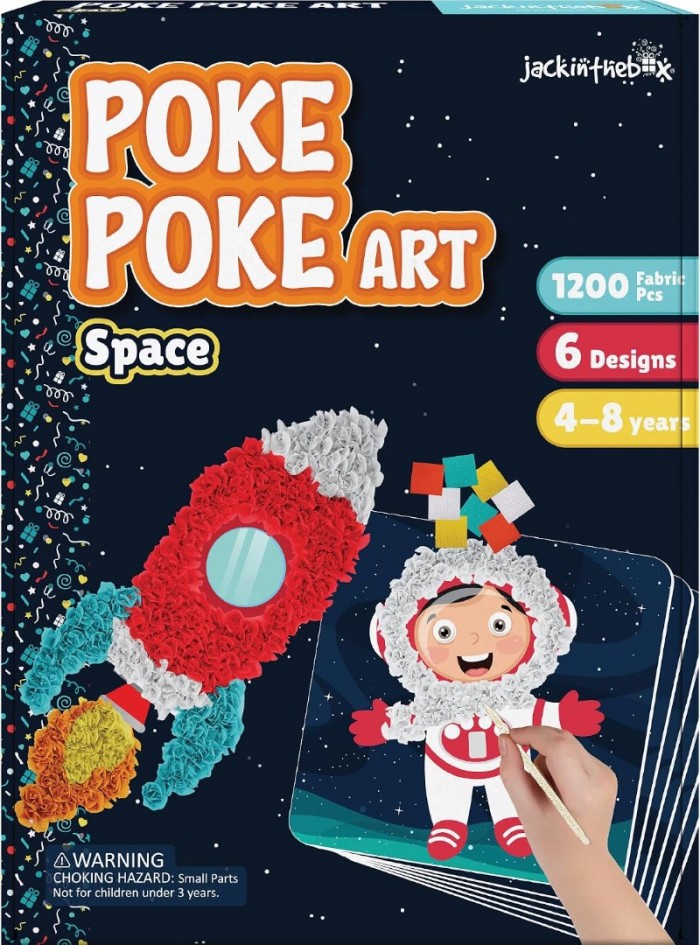 Kids Poke Poke Art - Space