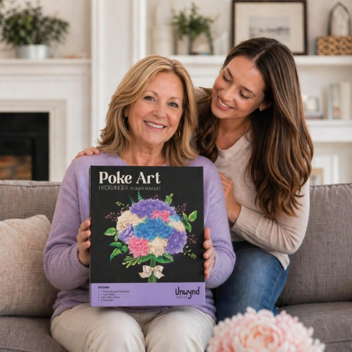 Poke Art Hydrangea Flower