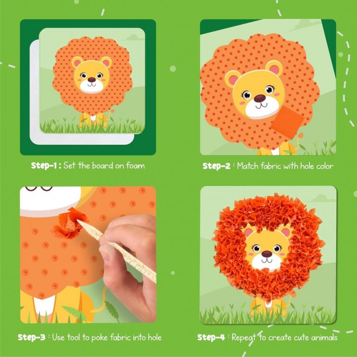 Kids Poke Poke Art - Animals