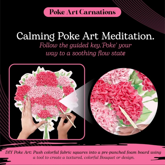 Poke Art carnations Flower