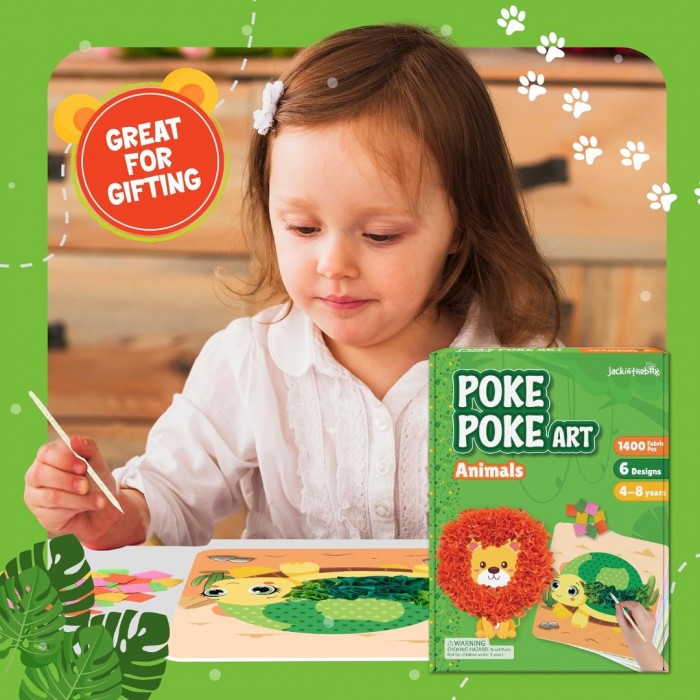 Kids Poke Poke Art - Animals