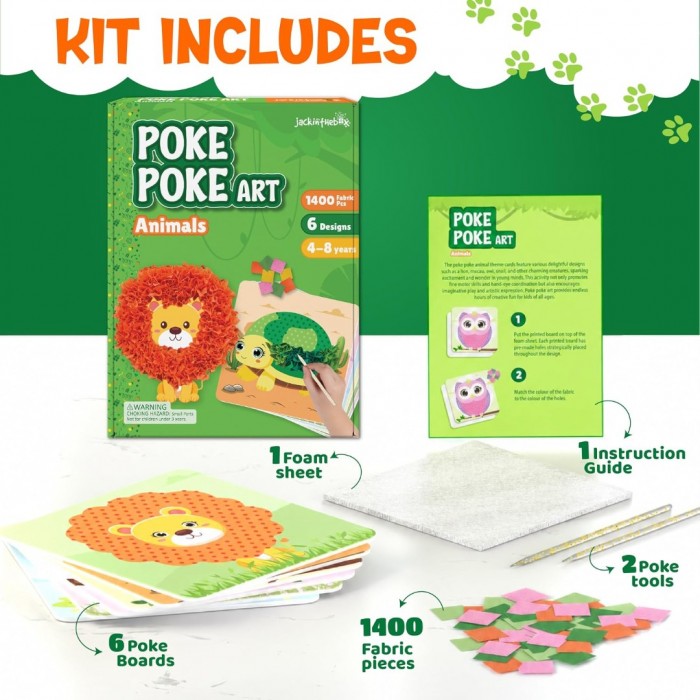 Kids Poke Poke Art - Animals