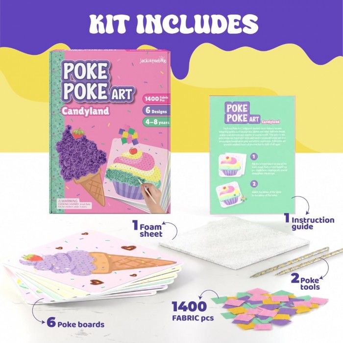 Kids Poke Poke Art - Candyland