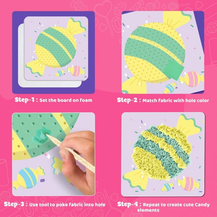 Kids Poke Poke Art - Candyland