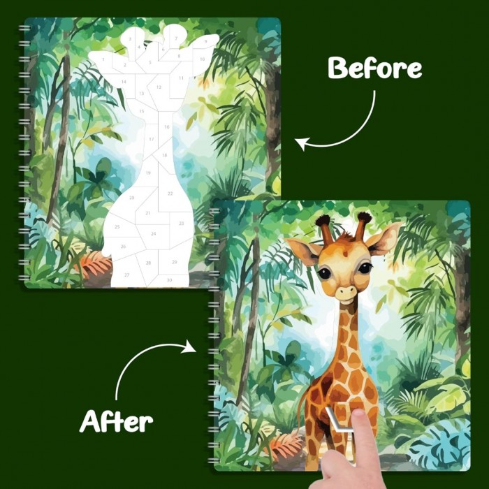 Sticker By Number  - Kids - Baby Animals