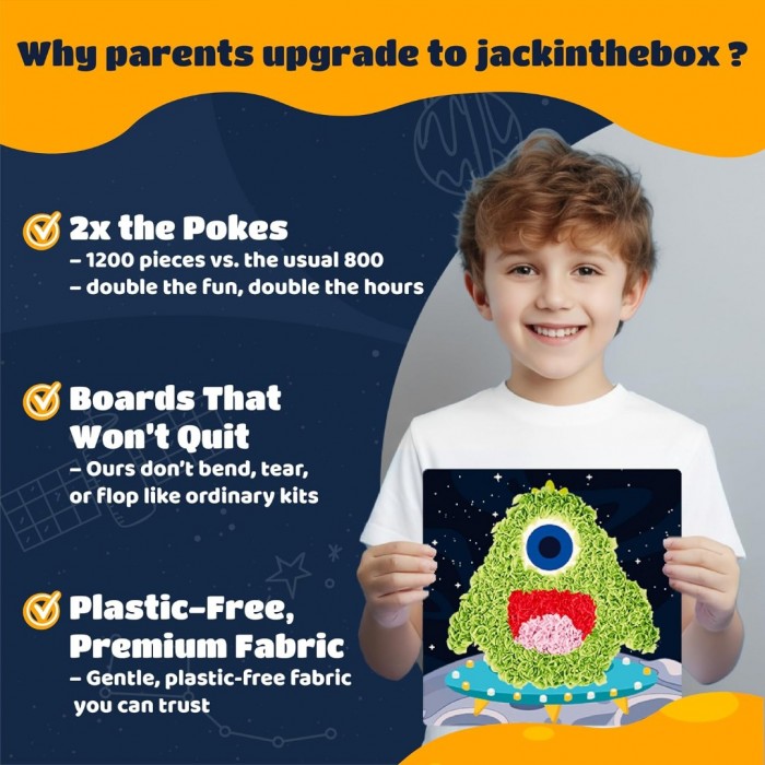Kids Poke Poke Art - Space