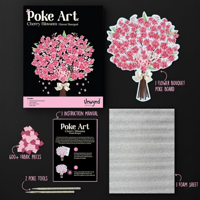Poke Art Cherry Blossom Flower