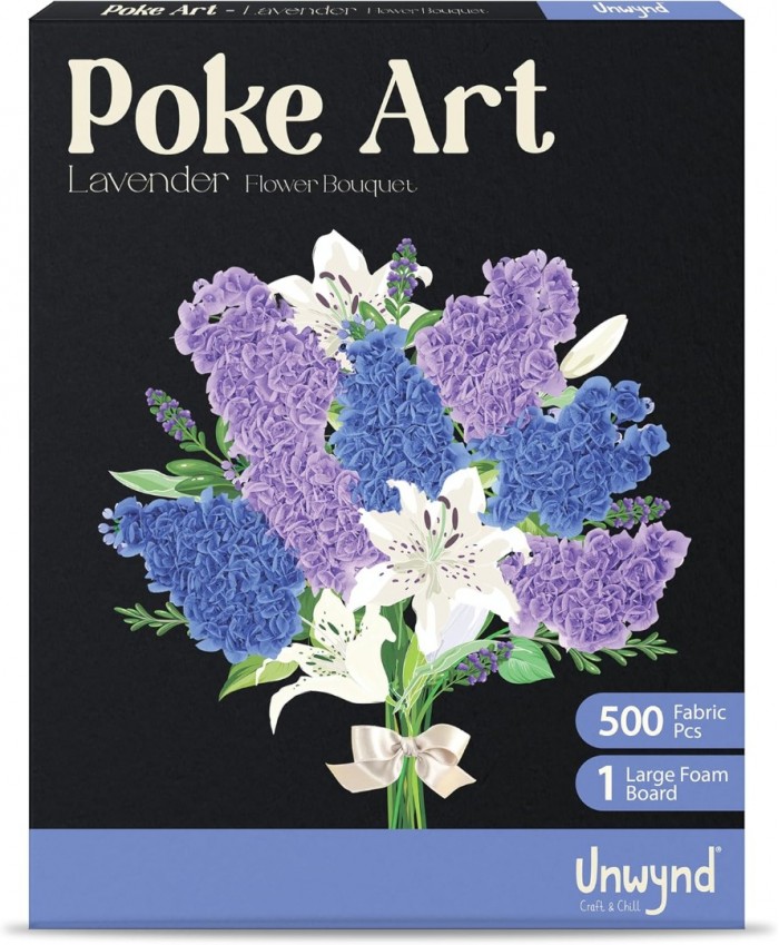 Poke Art Lavender Flower