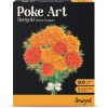 Poke Art Marigold Flower