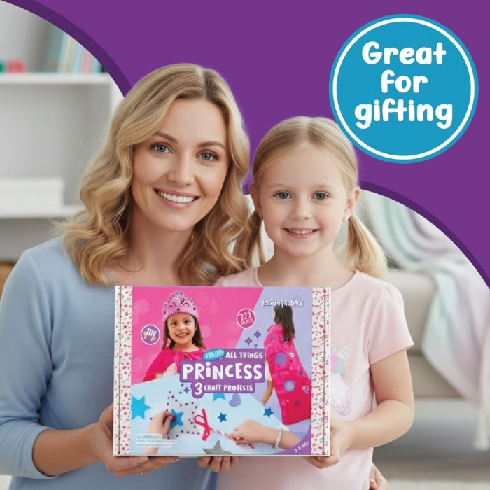 Junior All Things Princess 3-in-1 Craft Kit