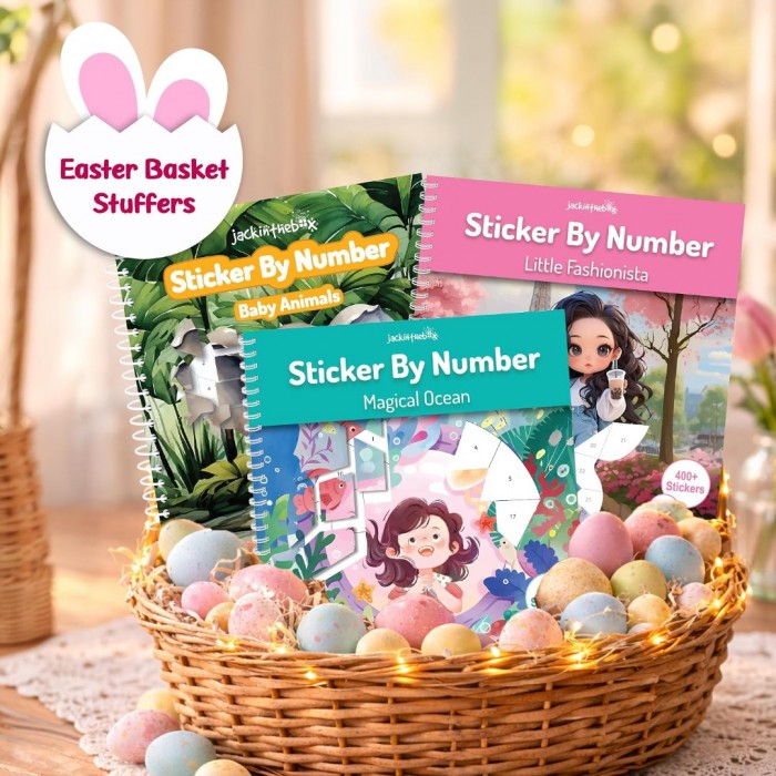 Sticker By Number  - Kids - Baby Animals