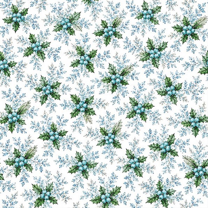 Paperpack - Berries Beauties - Blue Christmas 20 x 20 cm