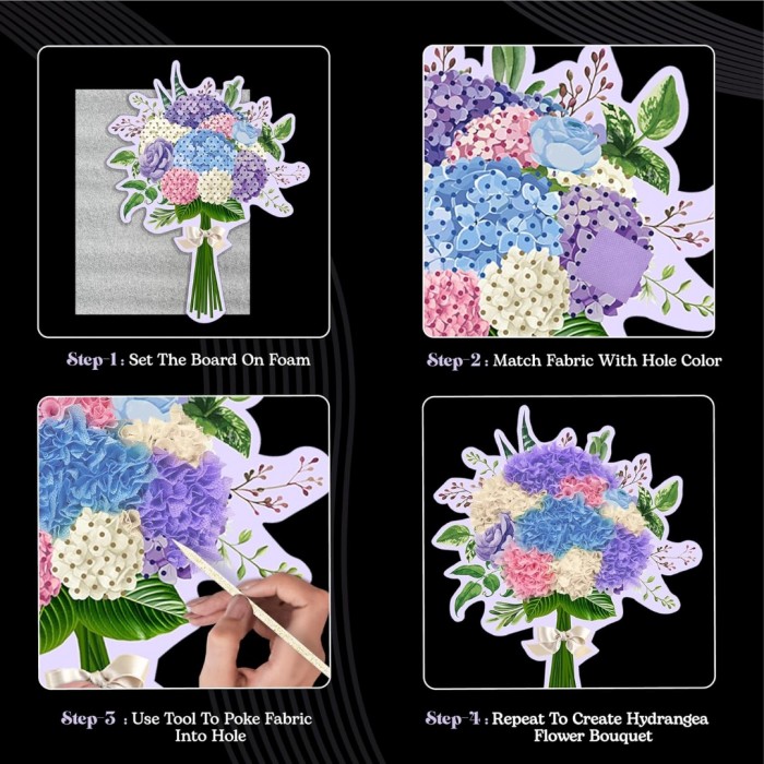 Poke Art Hydrangea Flower