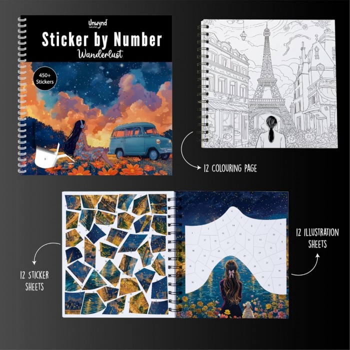 Sticker By Number - Wanderlust