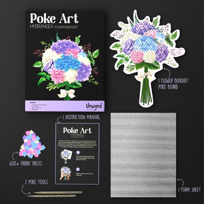 Poke Art Hydrangea Flower