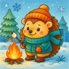 Findit Color - Cozy Colouring Cards Set - Winter Friends