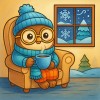 Findit Color - Cozy Colouring Cards Set - Winter Friends
