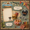 Berrie's Beauties Scrapbook Labels - Grillmasters - EN
