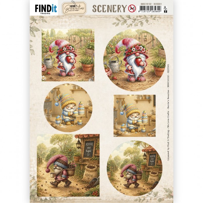 Scenery Push out - Berries Beauties - Happy Gnomes (Gratis vel HJ255)