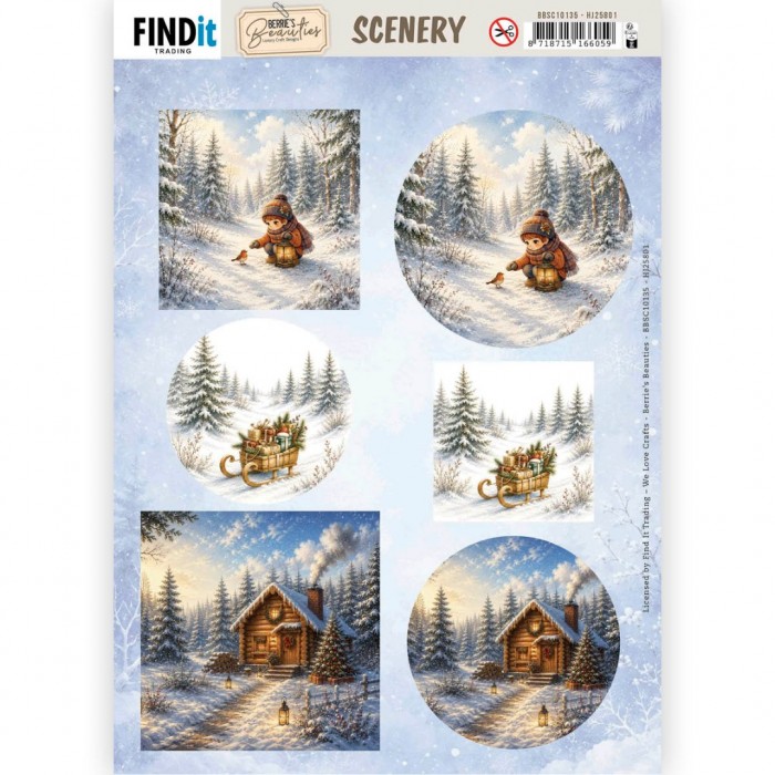 SET Hobbyjournaal 258 (Dies - Berries Beauties - Whimsical Christmas - Festive Forest)