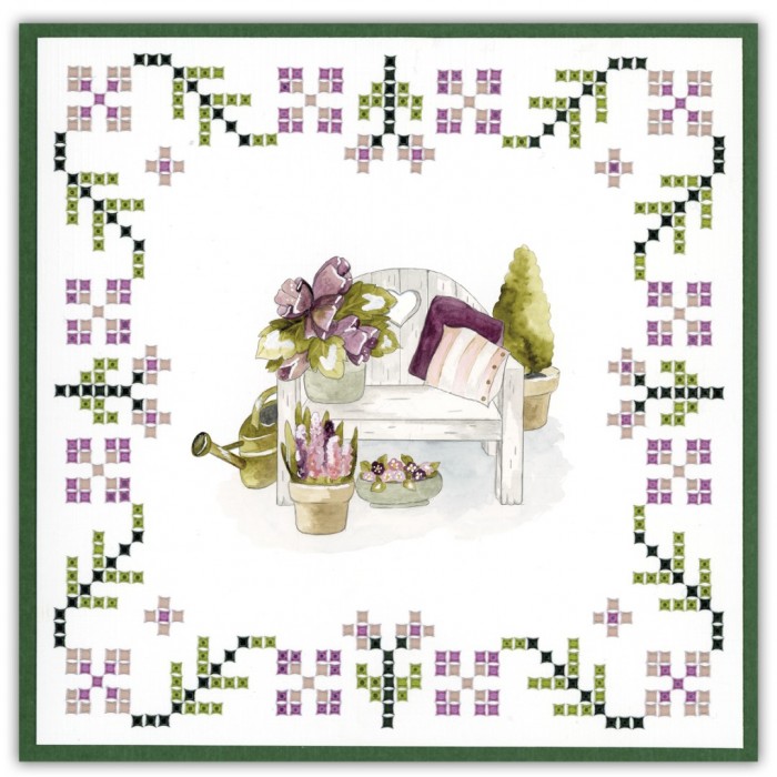 Sparkles 147 - Precious Marieke - Flowers on a Bench