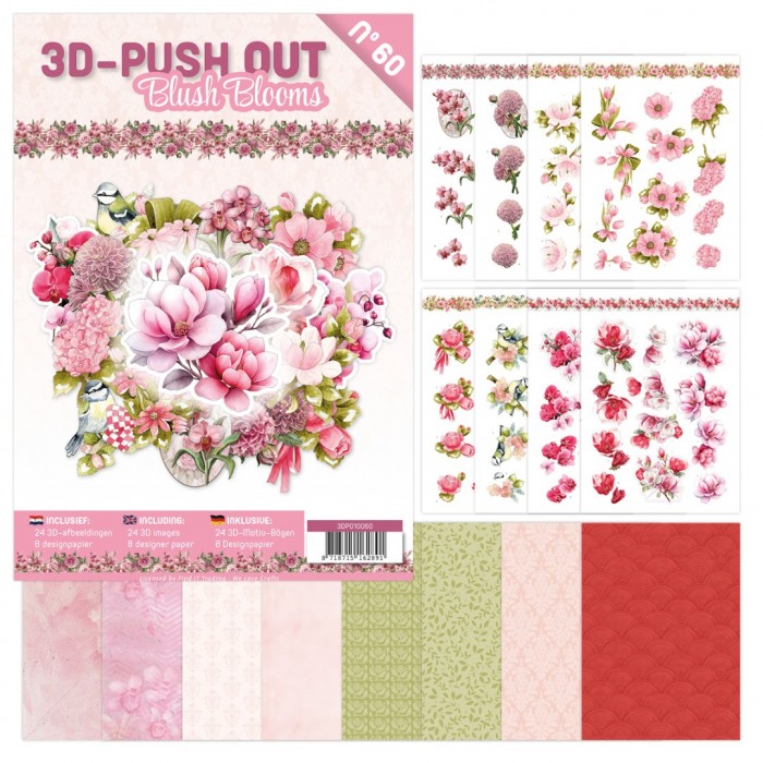 3D Push-Out Book 60 - Blush Blooms