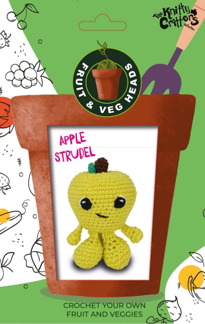 Knitty Critters Fruit and Veg - Apple Strudel