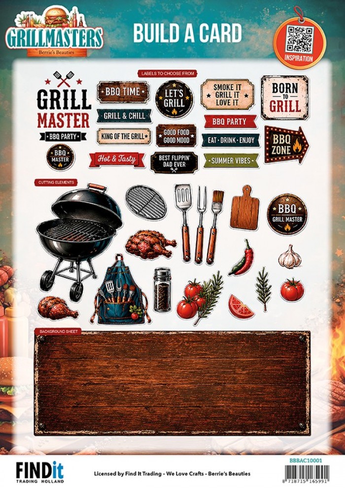 Berrie's Beauties- Build A Card - Grillmasters - Grillmaster